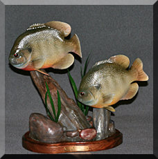 Bluegill, warm water fish carving